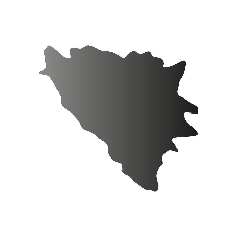 mapa ilustrado da bósnia vetor