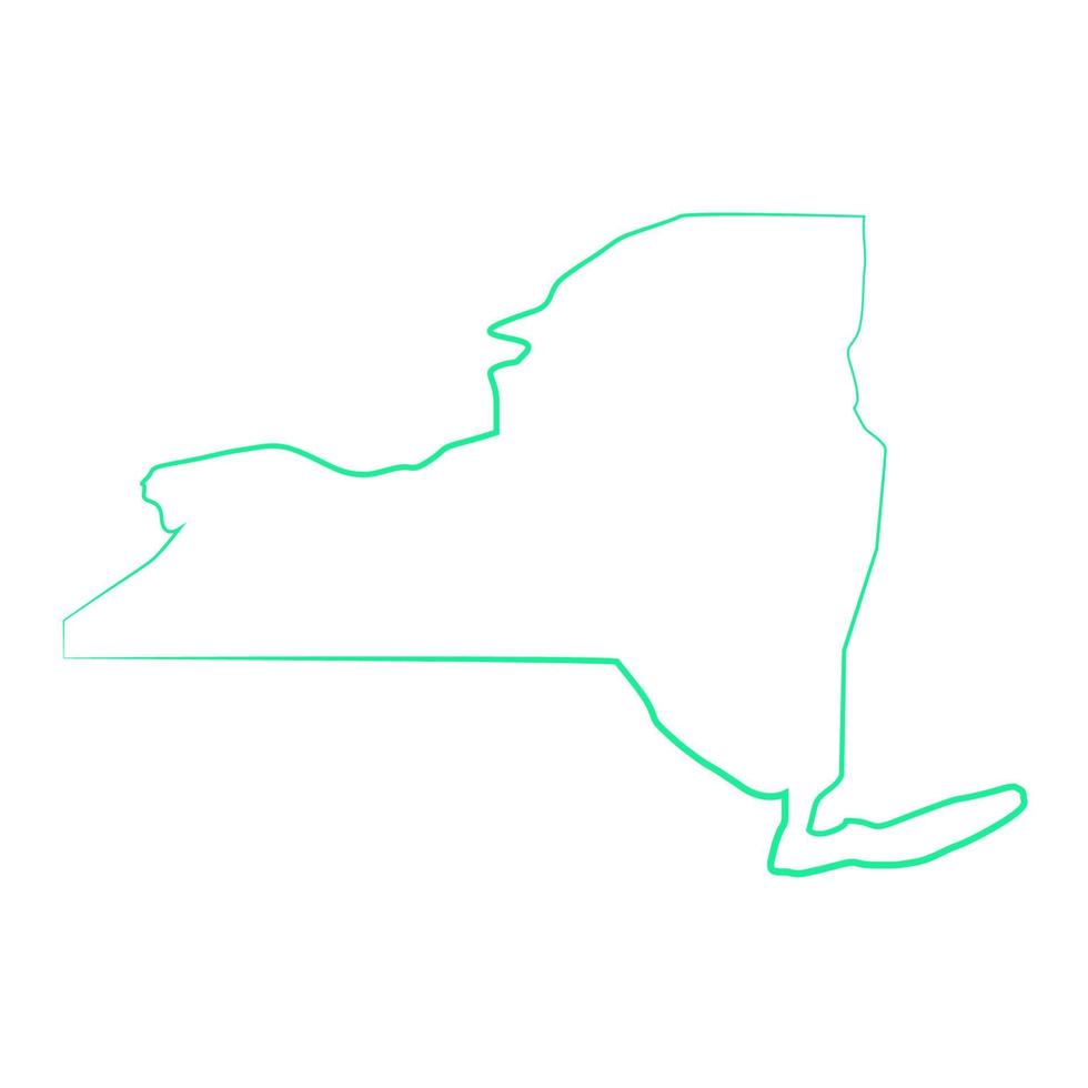 mapa de nova york ilustrado vetor