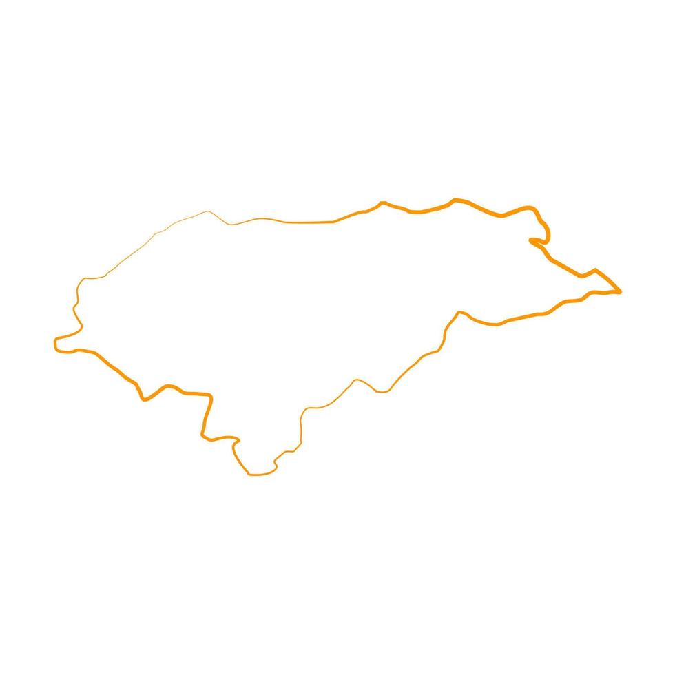 mapa ilustrado de honduras vetor