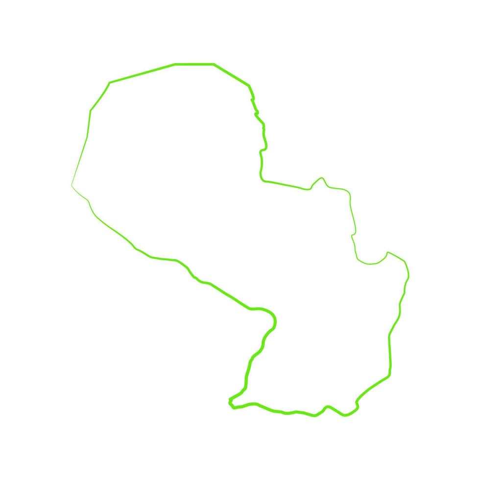 mapa ilustrado do paraguai vetor