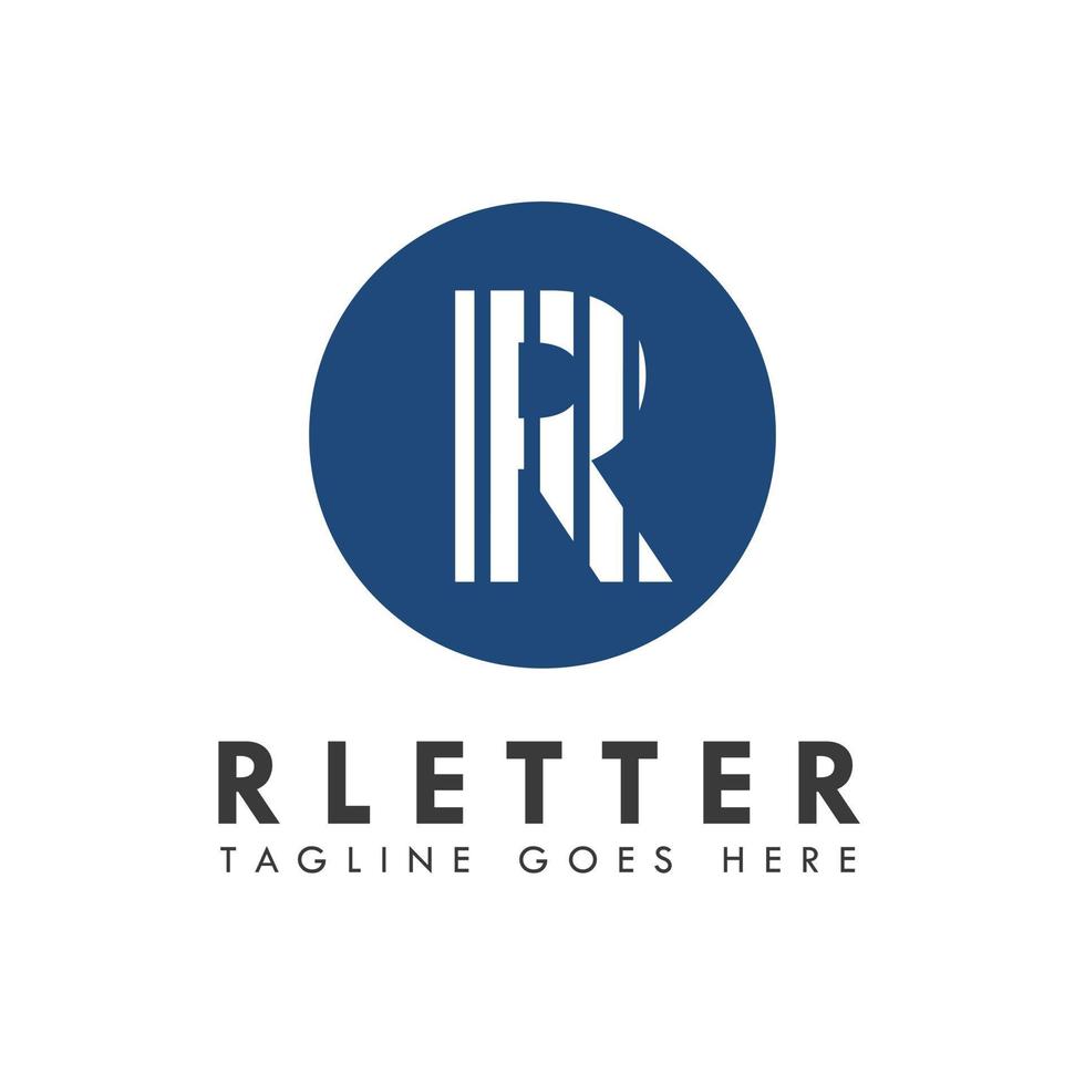 logotipo da letra do alfabeto r e design do ícone vetor
