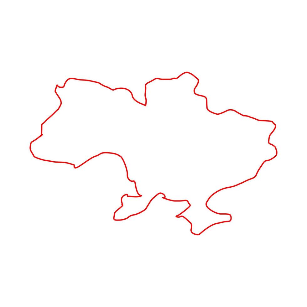mapa ucraniano ilustrado vetor