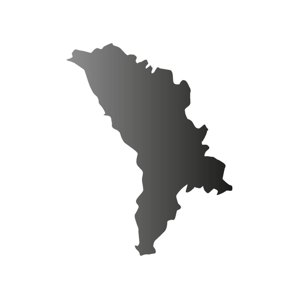 mapa da moldávia ilustrado vetor