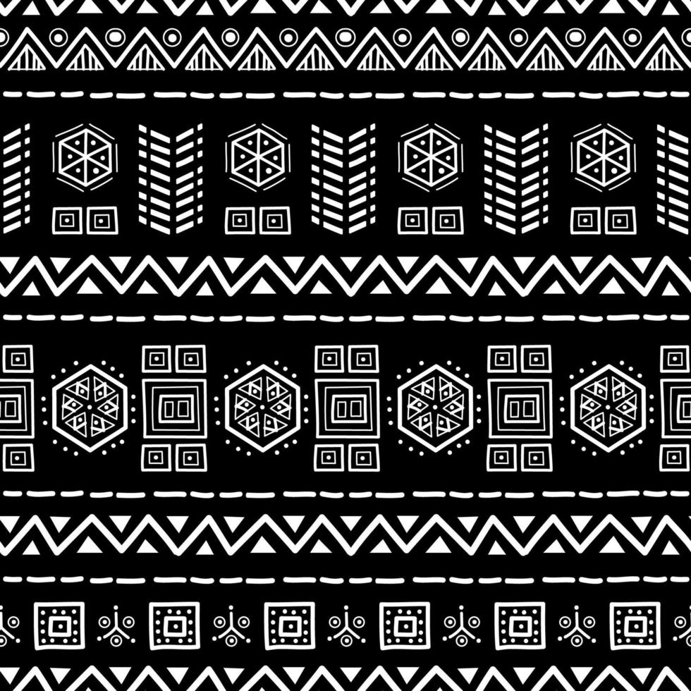 padrão sem emenda navajo. fundo ikat com textura de design tradicional vetor