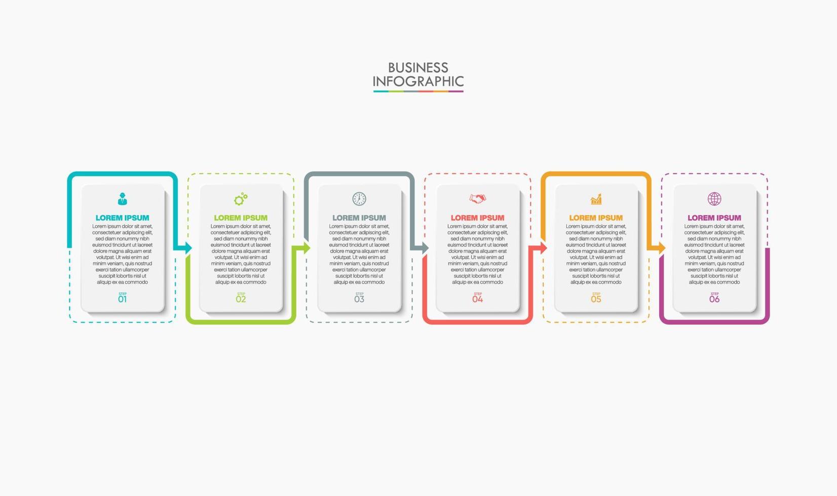 apresentação modelo de infográfico de negócios vetor