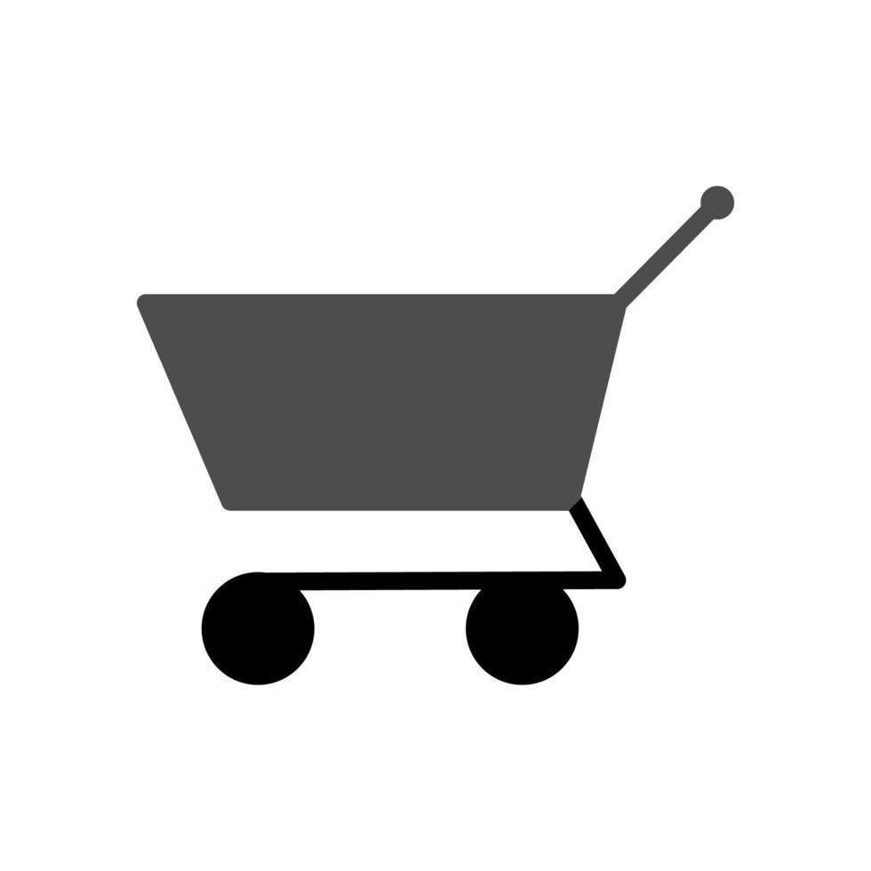 gráfico de ilustração vetorial do ícone do carrinho de compras vetor