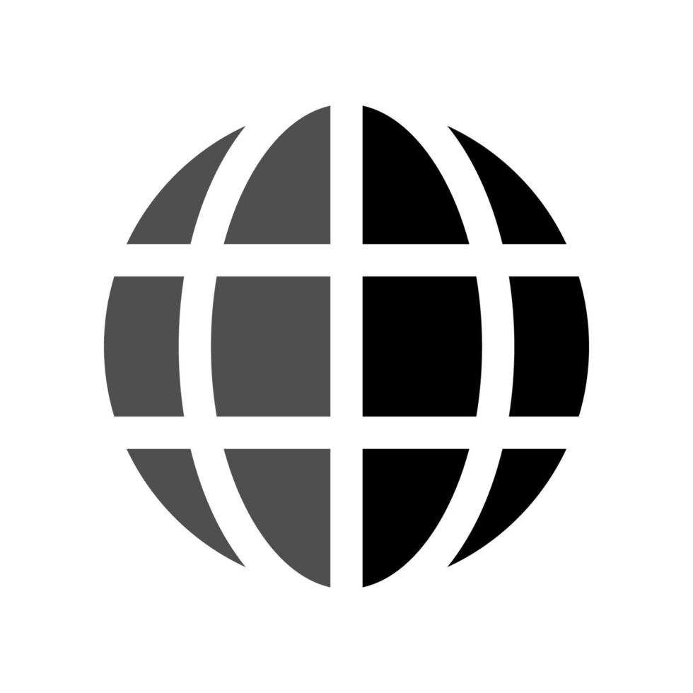 gráfico de ilustração vetorial do ícone do globo vetor