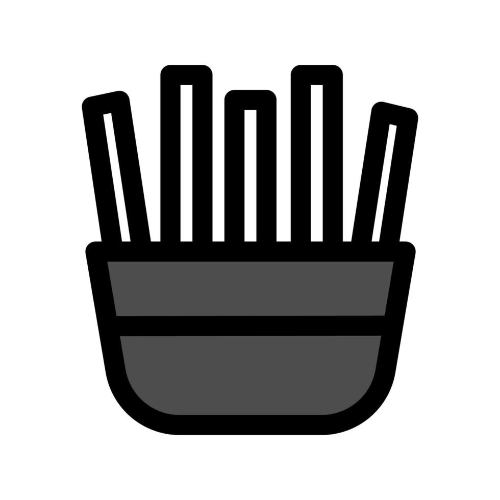 gráfico de ilustração vetorial de ícone francês de batatas fritas vetor
