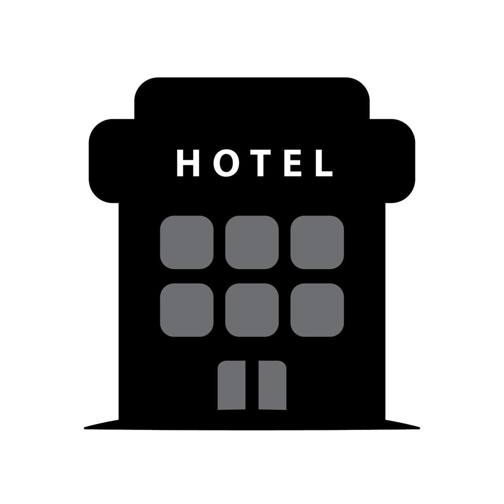 gráfico de ilustração vetorial do ícone do hotel vetor