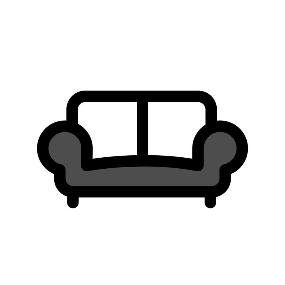 gráfico de ilustração vetorial do ícone do sofá vetor