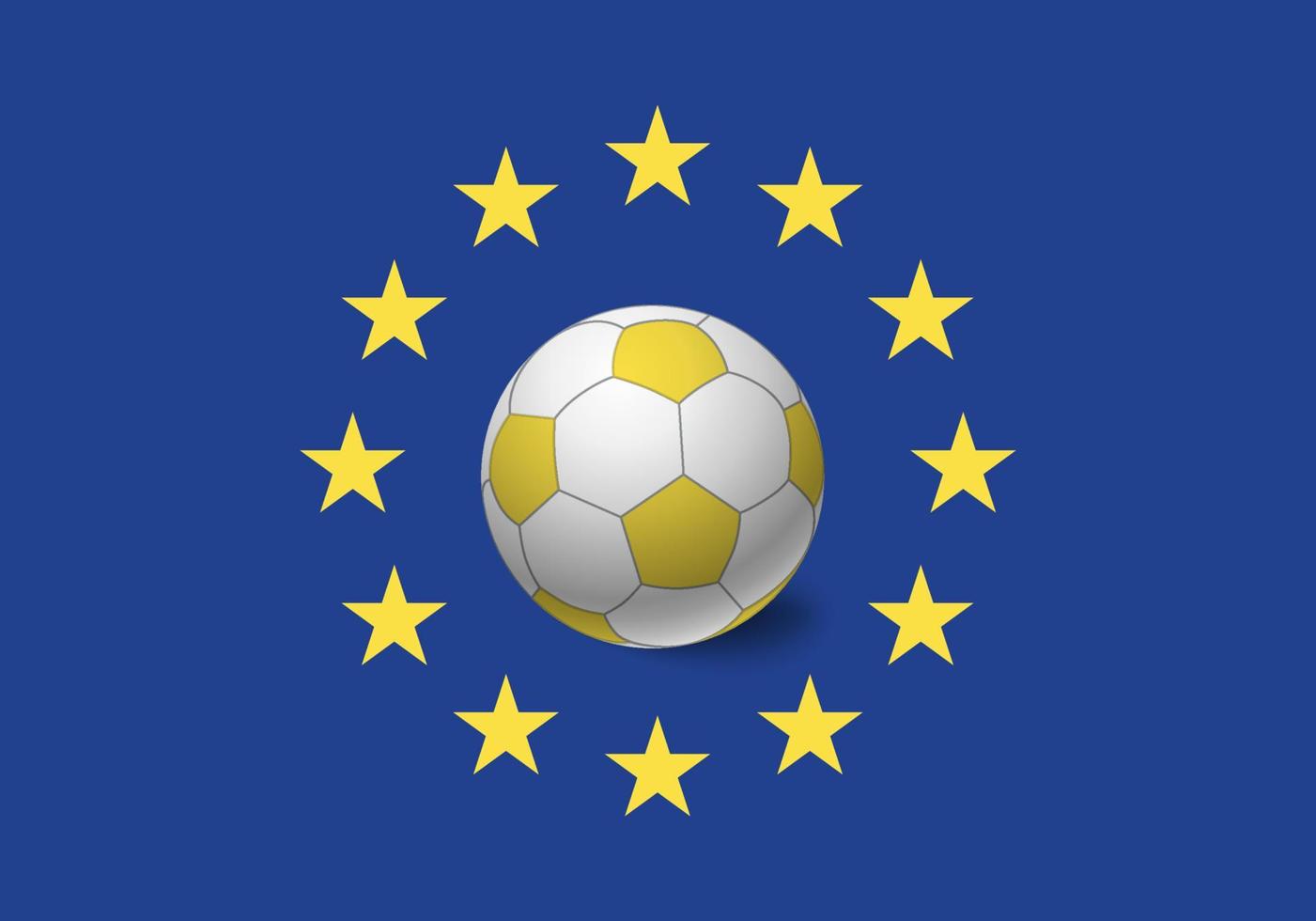 bola de futebol da europa ue vetor