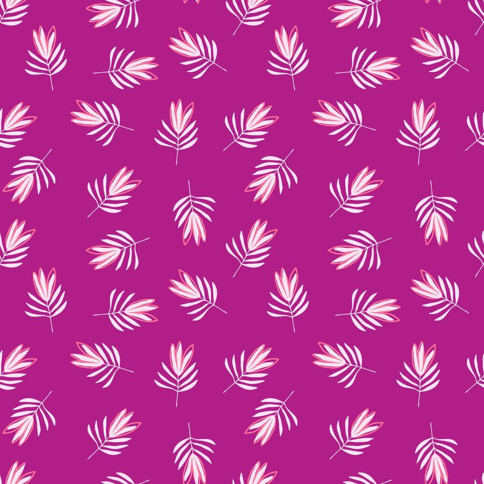 padrão sem emenda de flores tropicais. papel de parede de folhas de palmeira tropical. vetor