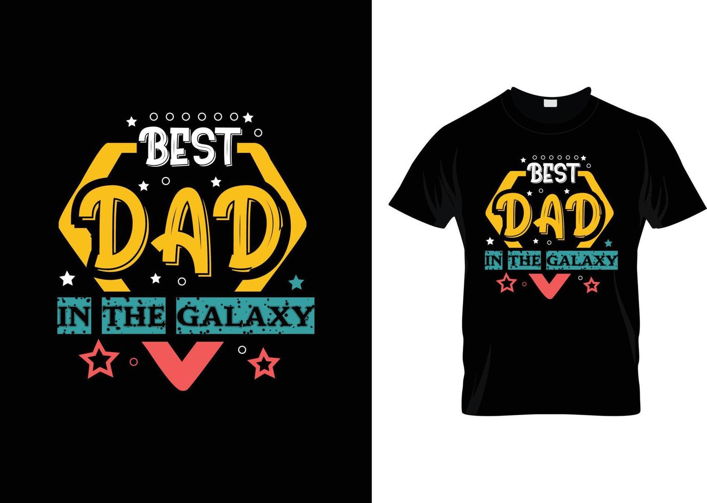 pai cita desenhos de t-shirt de tipografia, camiseta gráfica de slogan do dia dos pais vetor