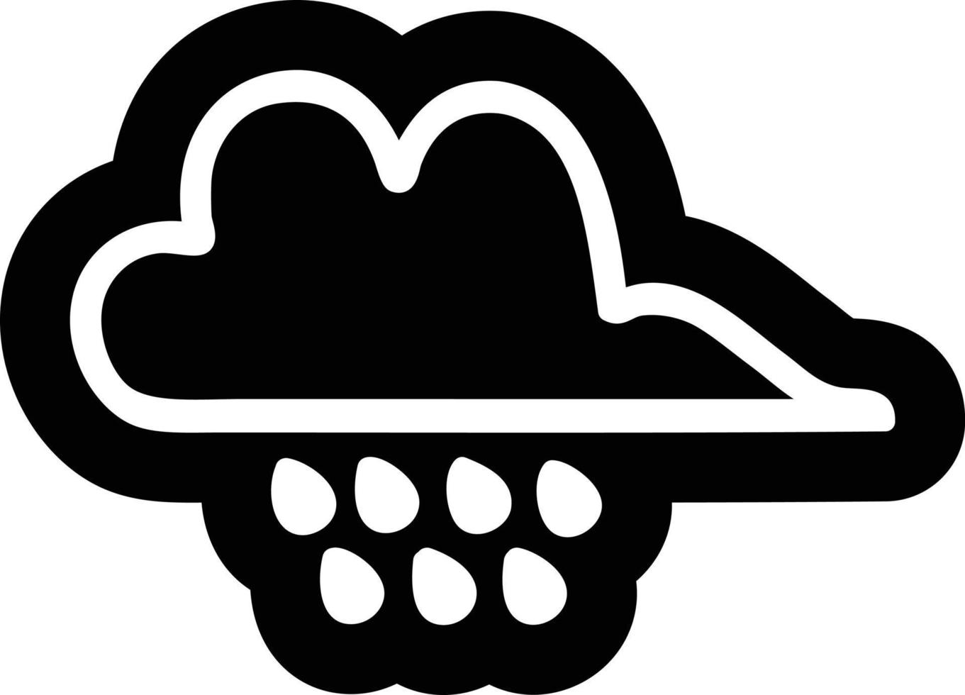 ícone de nuvem de chuva vetor