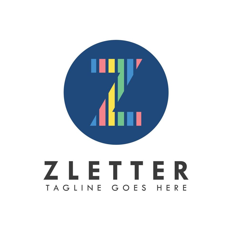logotipo da letra do alfabeto z e design do ícone vetor