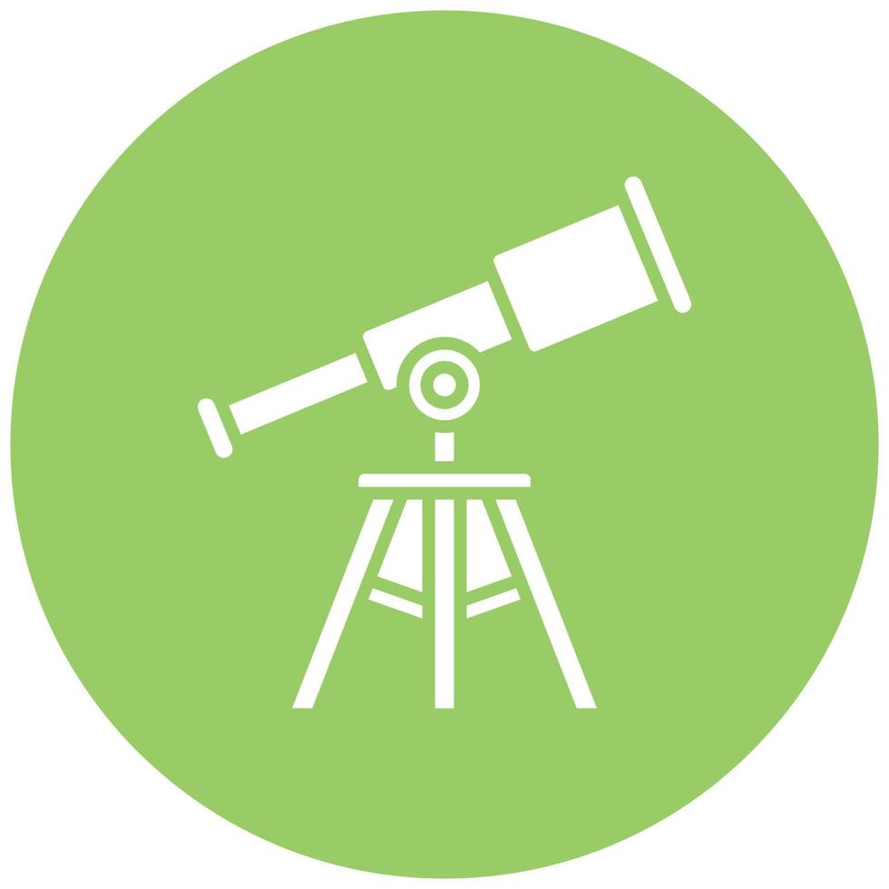 estilo do ícone do telescópio vetor