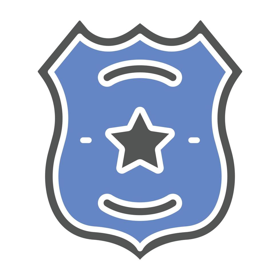 estilo de ícone de distintivo de polícia vetor
