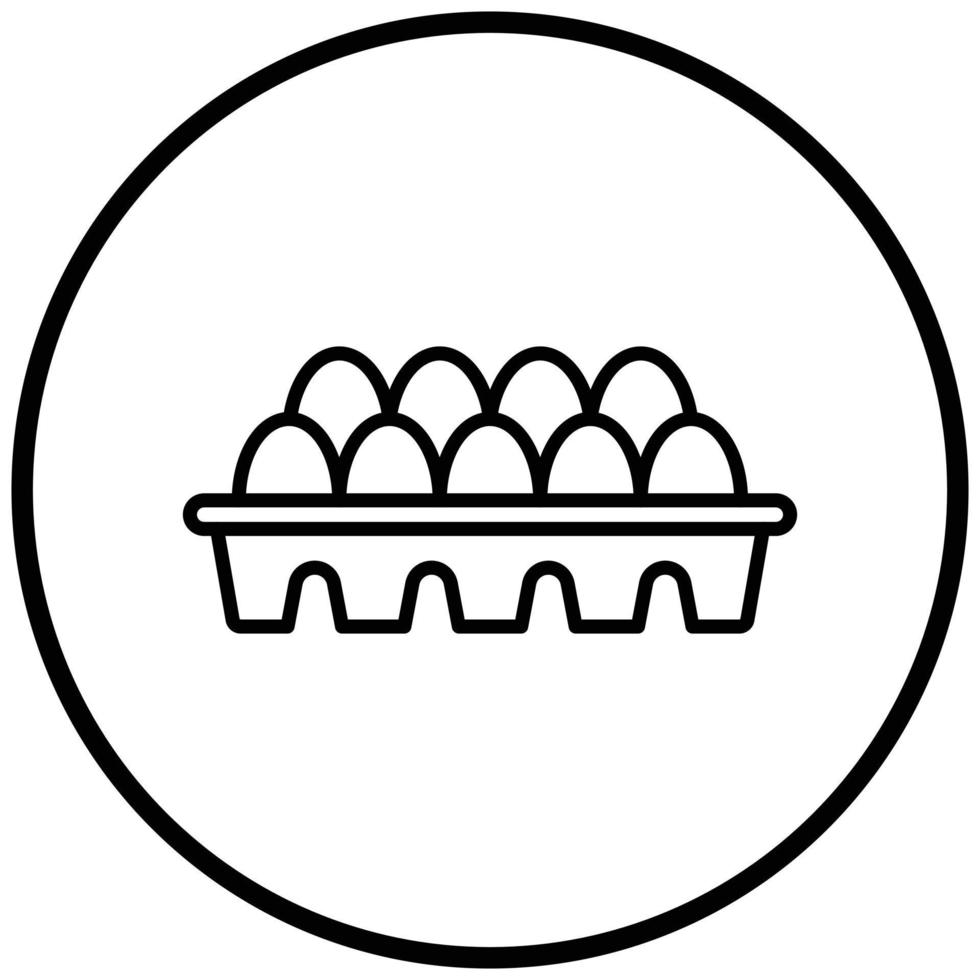 estilo de ícone de ovos vetor