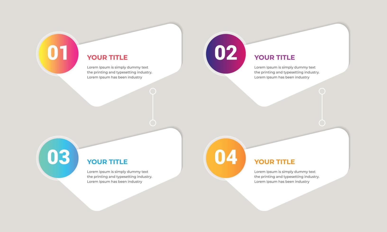 design de modelo infográfico de linha de tempo de apresentação moderna e de negócios. vetor