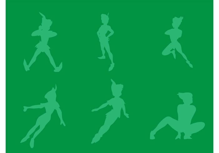 Free Vector Peter Pan Silhouettes