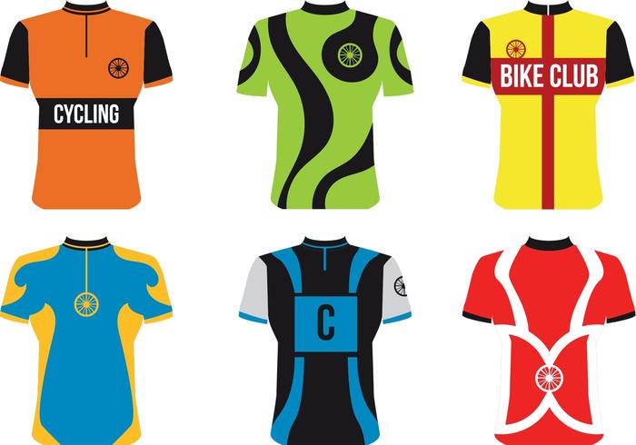 Vetores do Jersey do esporte da bicicleta