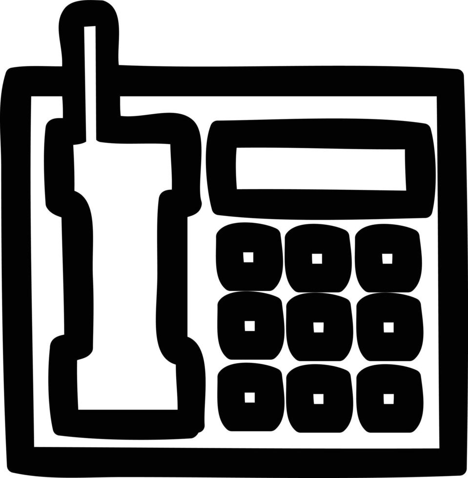 ícone de telefone do escritório vetor