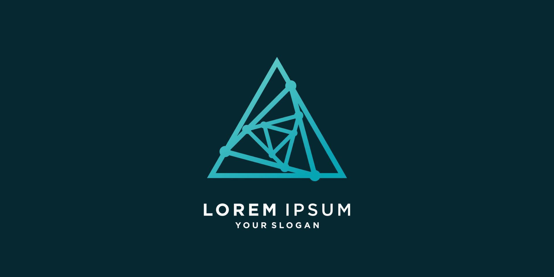 resumo de logotipo de geometria com vetor premium de estilo criativo parte 1