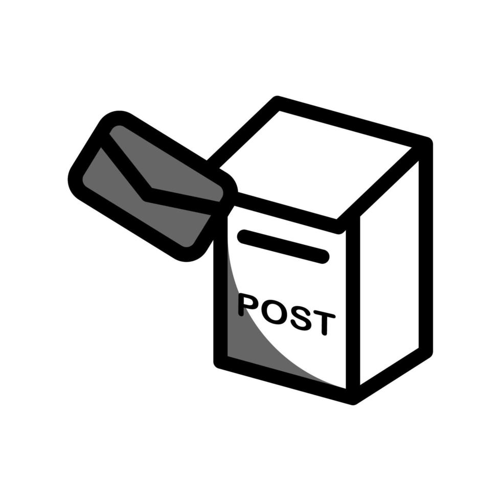 gráfico de ilustração vetorial do ícone da caixa de correio vetor