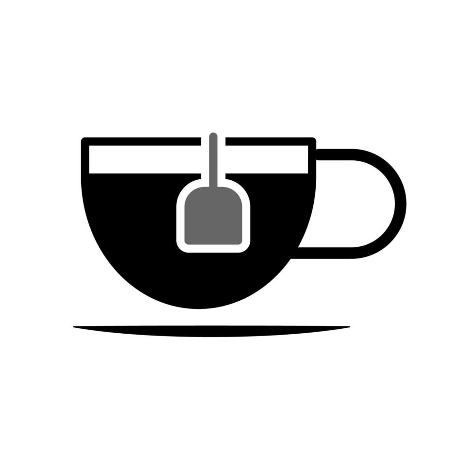 gráfico de ilustração vetorial de design de ícone de xícara de chá vetor