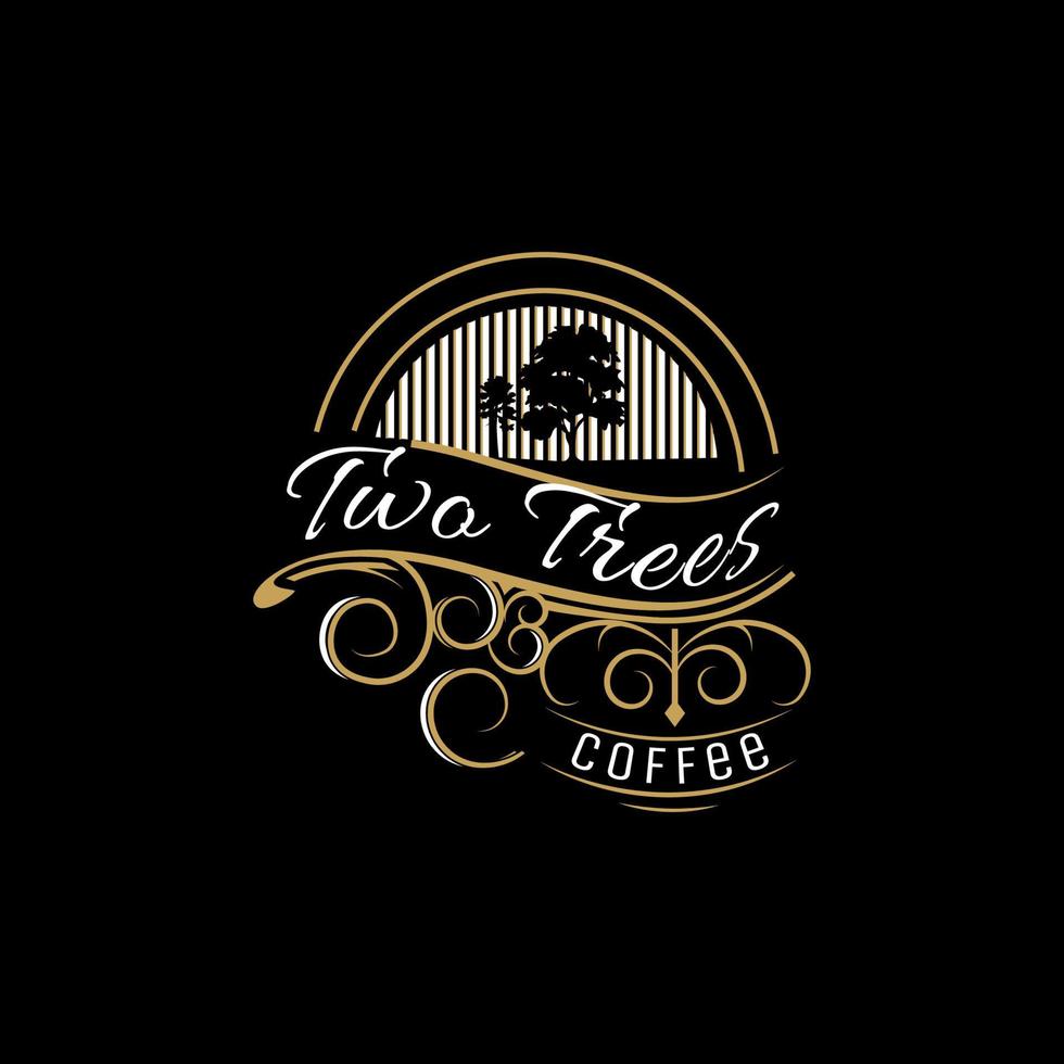 design de vetor de logotipo de grão de café