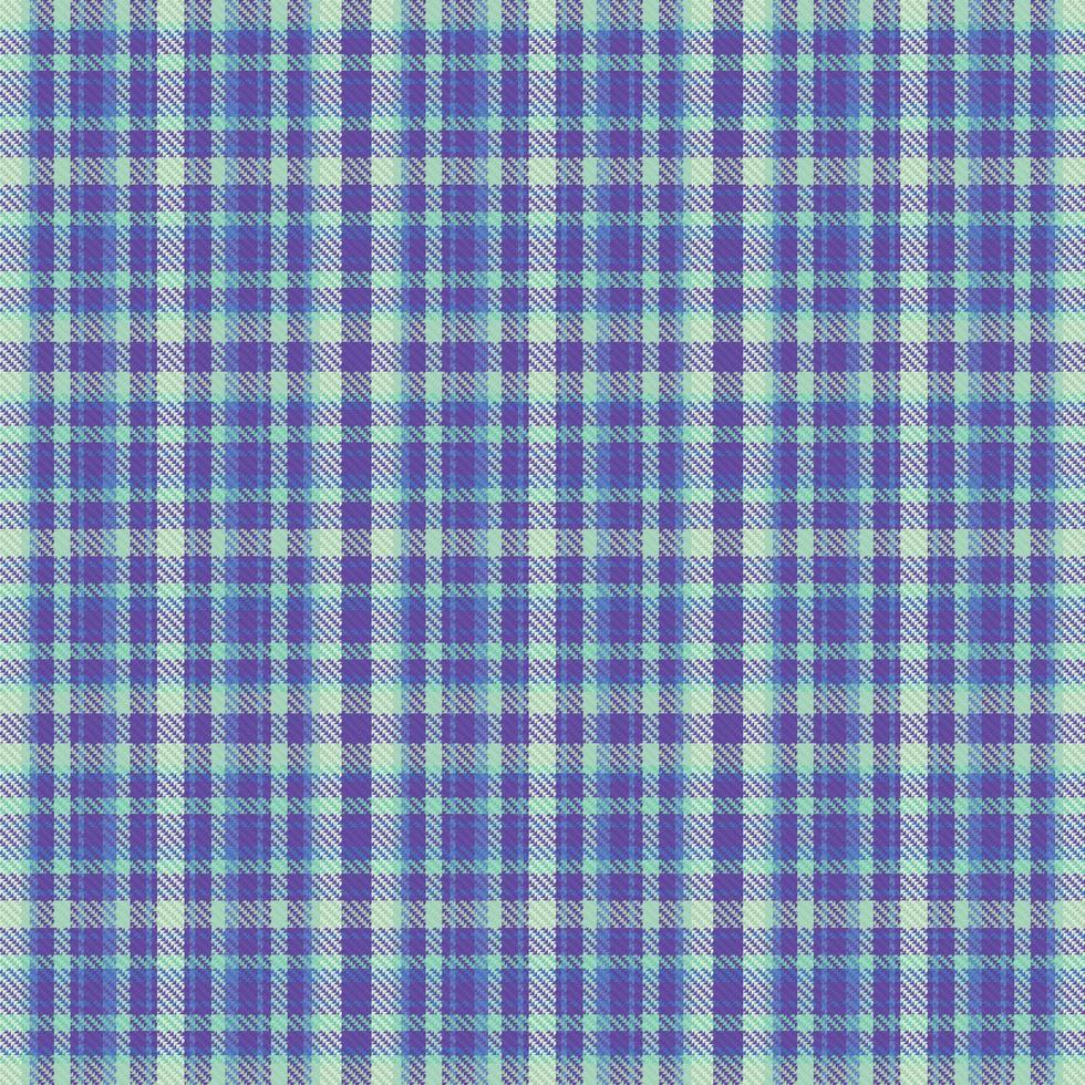 padrão xadrez tartan com textura e cor retrô. vetor