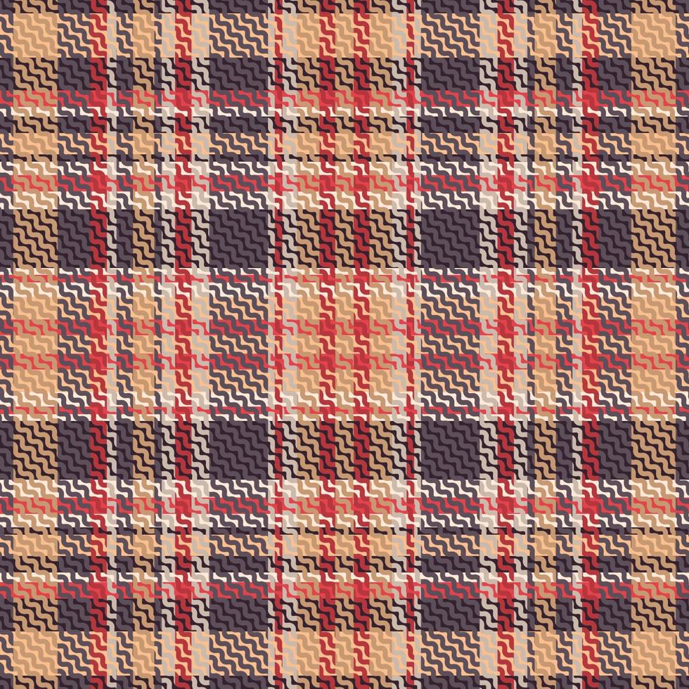 padrão xadrez tartan com textura e cores quentes. vetor