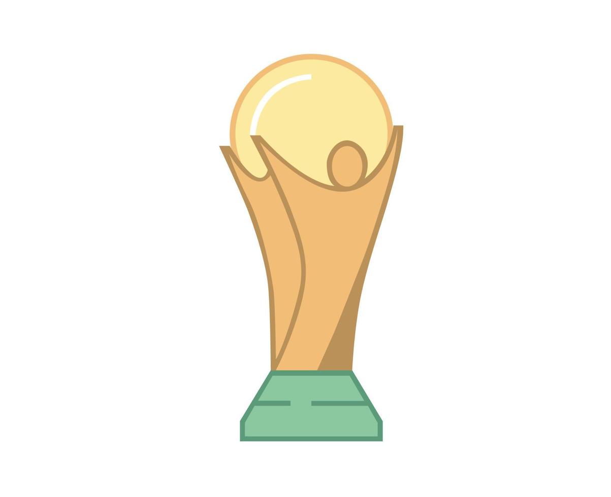 logotipo fifa copa do mundo símbolo troféu mondial campeão ouro design ilustração vetorial abstrata vetor