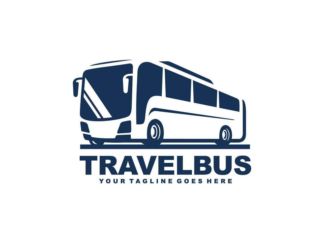 vetor de logotipo de ônibus. logotipo de ônibus de viagem
