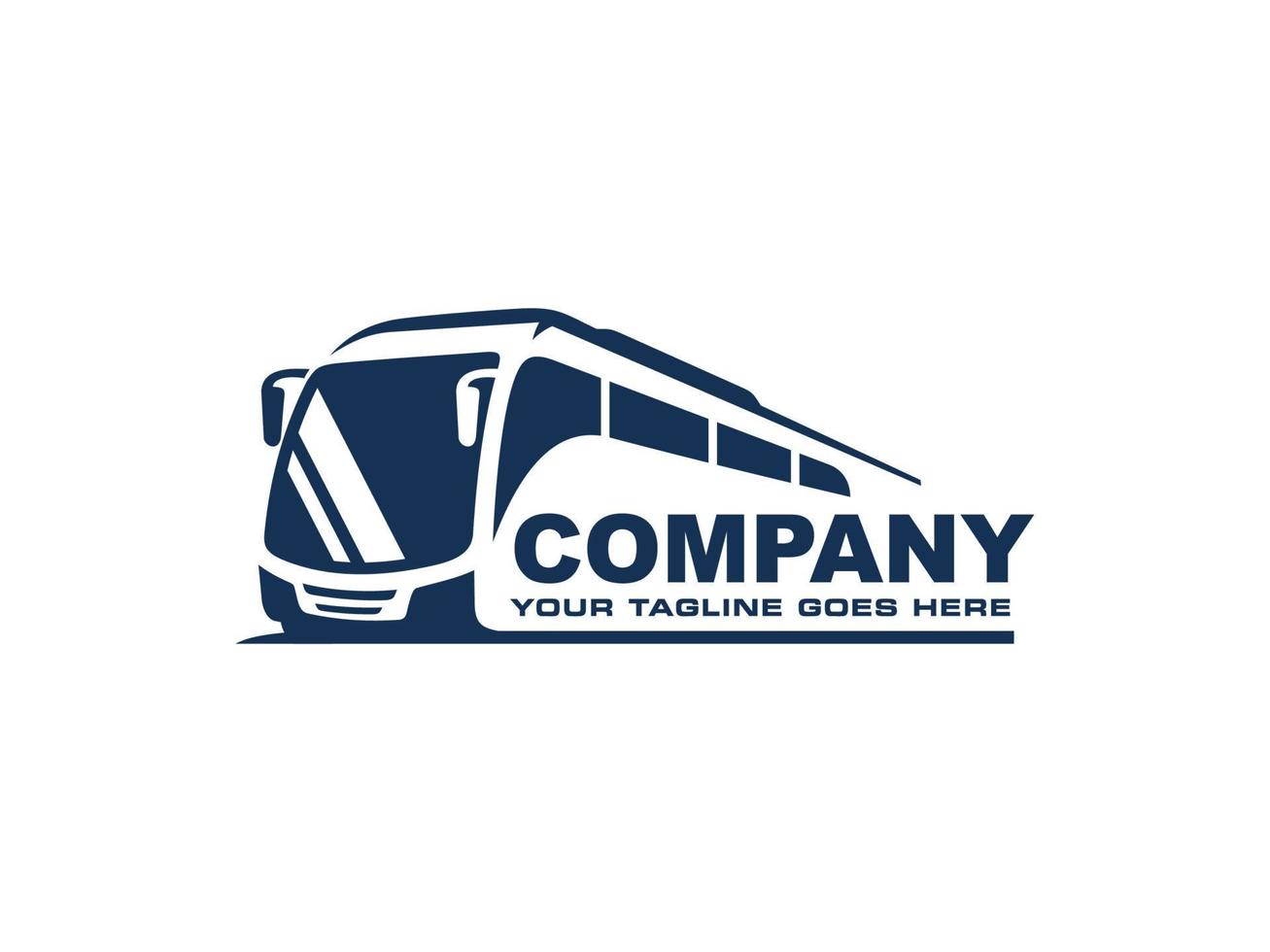 vetor de logotipo de ônibus. logotipo de ônibus de viagem