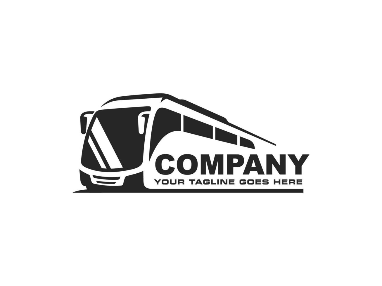 vetor de logotipo de ônibus. logotipo de ônibus de viagem