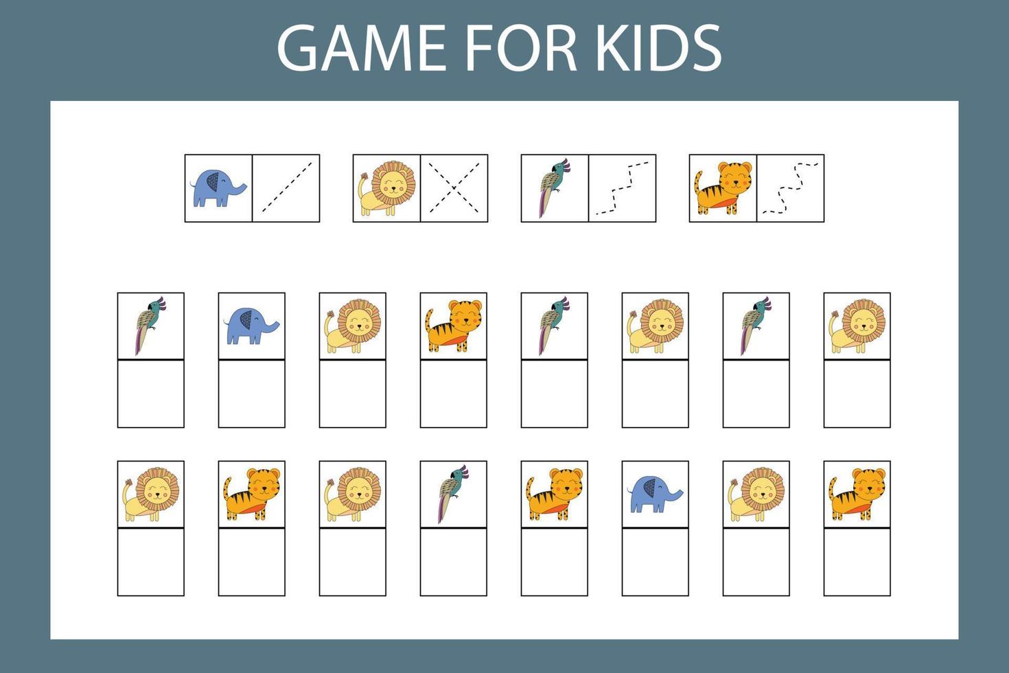 jogo de matemática com imagens para crianças jogo de educação de nível fácil  para atividades de planilha pré-escolar de crianças 2423027 Vetor no  Vecteezy