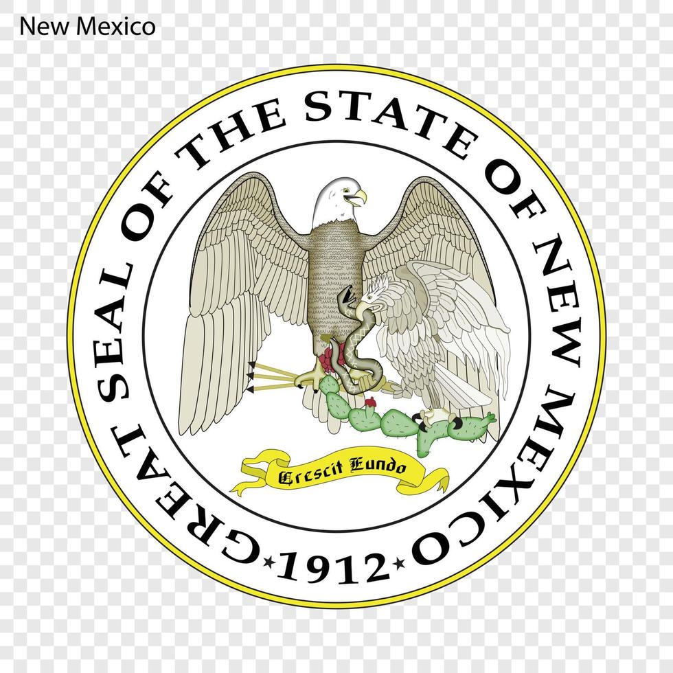 emblema do estado vetor