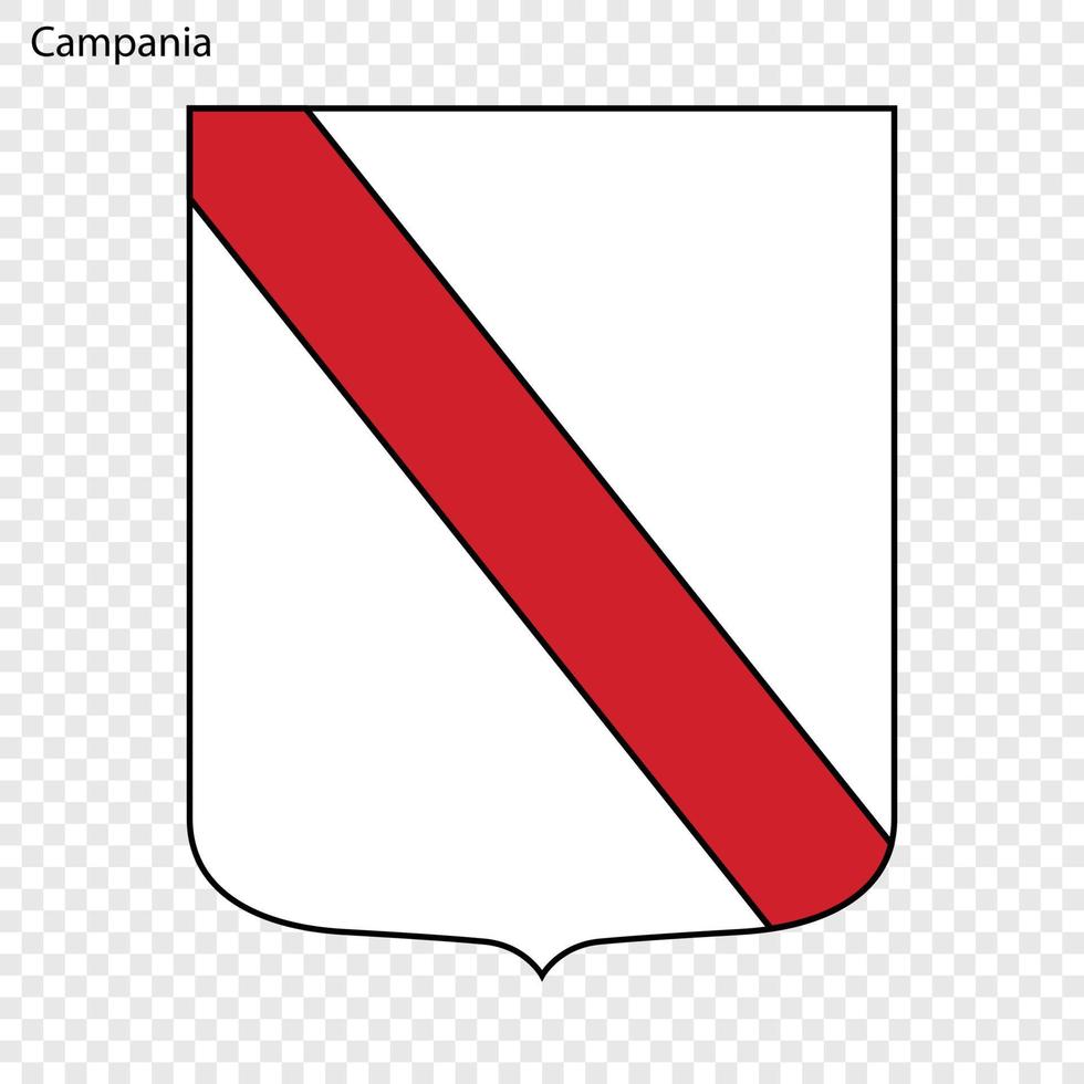 província de emblema da Itália. vetor