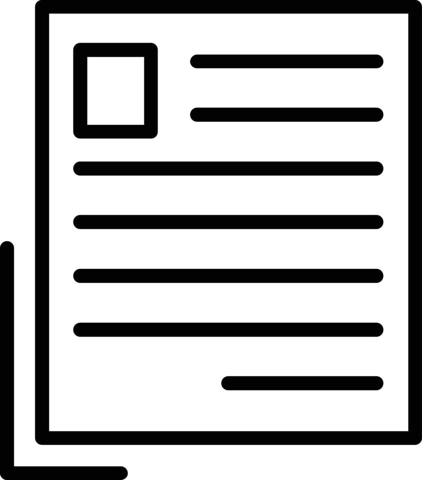 design de ícone de linha de formulário vetor