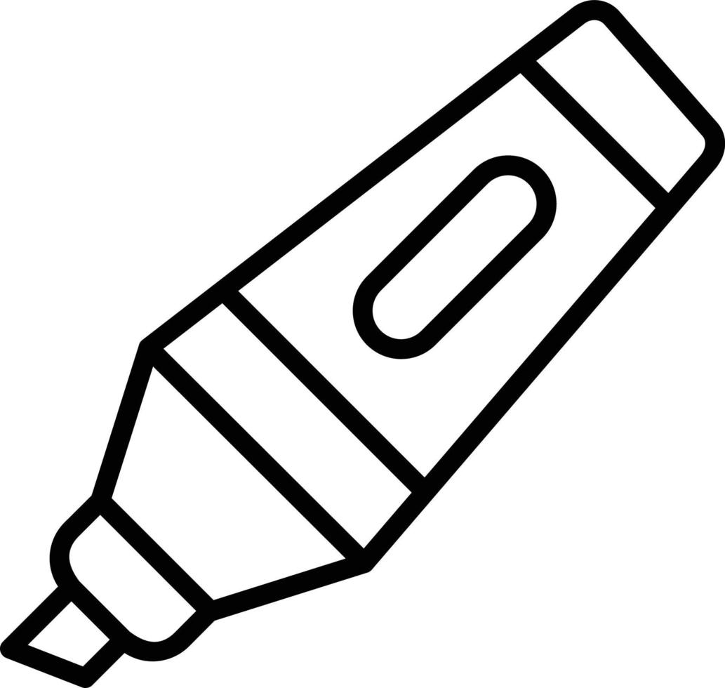 design de ícone de linha de marcador vetor