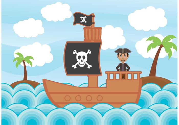 Vetores da ilustração do pirata