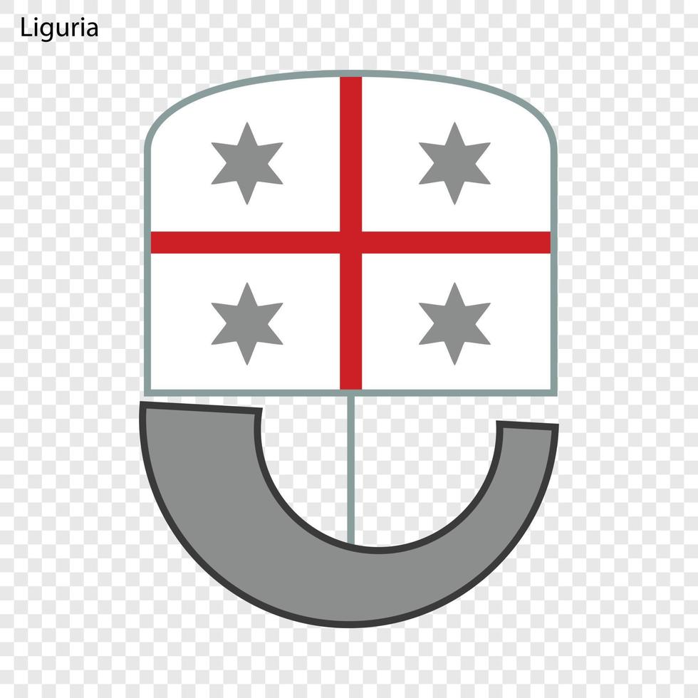 província de emblema da Itália. vetor