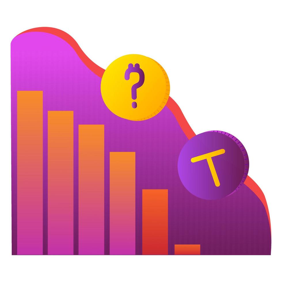 ilustração em vetor infográfico de crise de acidente de terra stablecoin