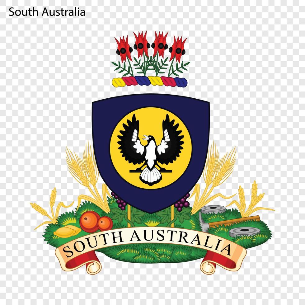 estado emblema da austrália. vetor