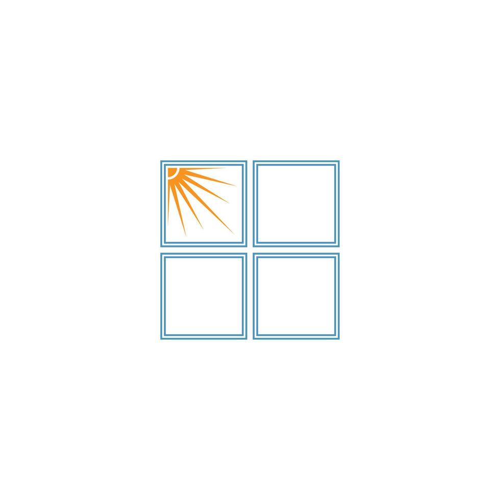 modelo de ilustração de design de ícone de logotipo do windows vetor