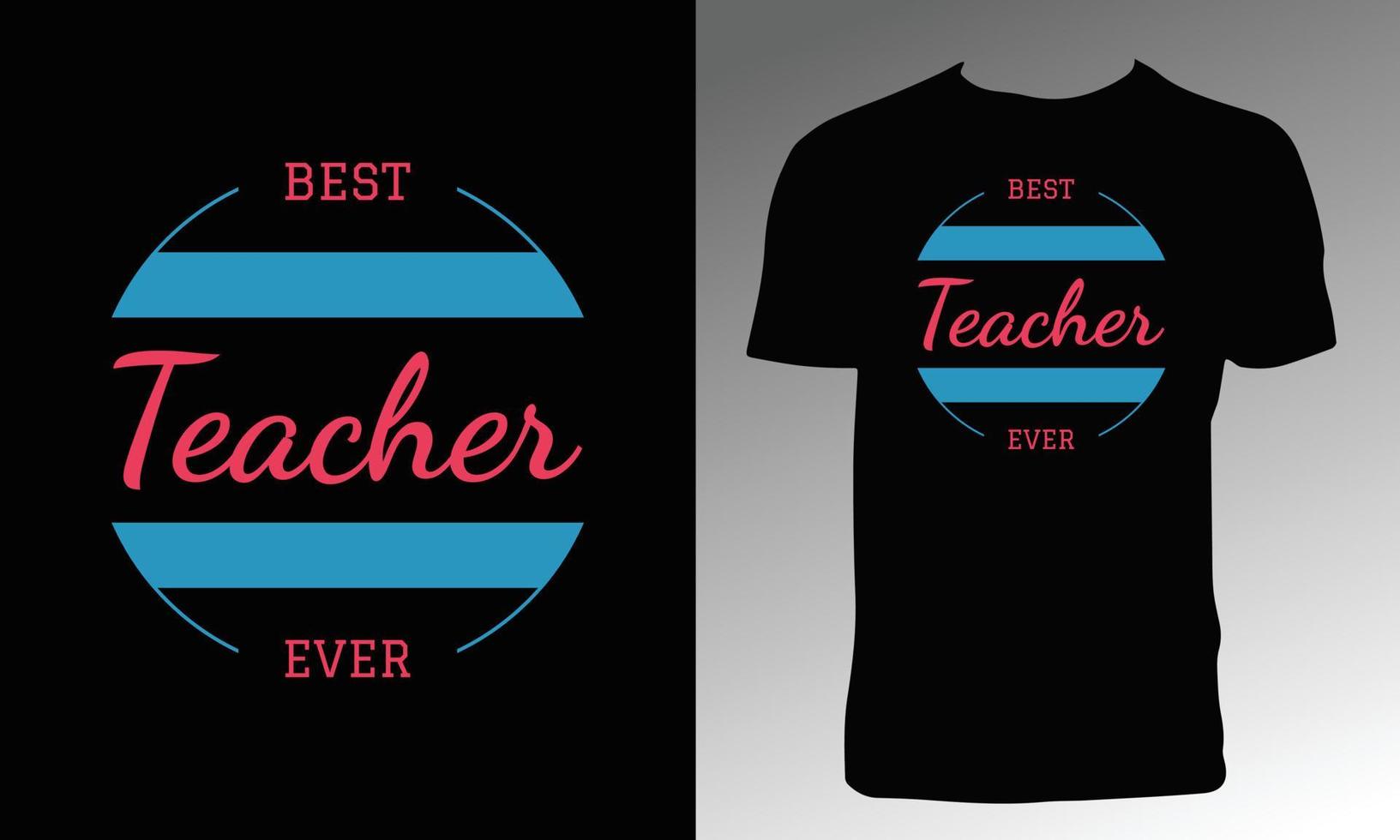 design de camiseta de vetor de professor