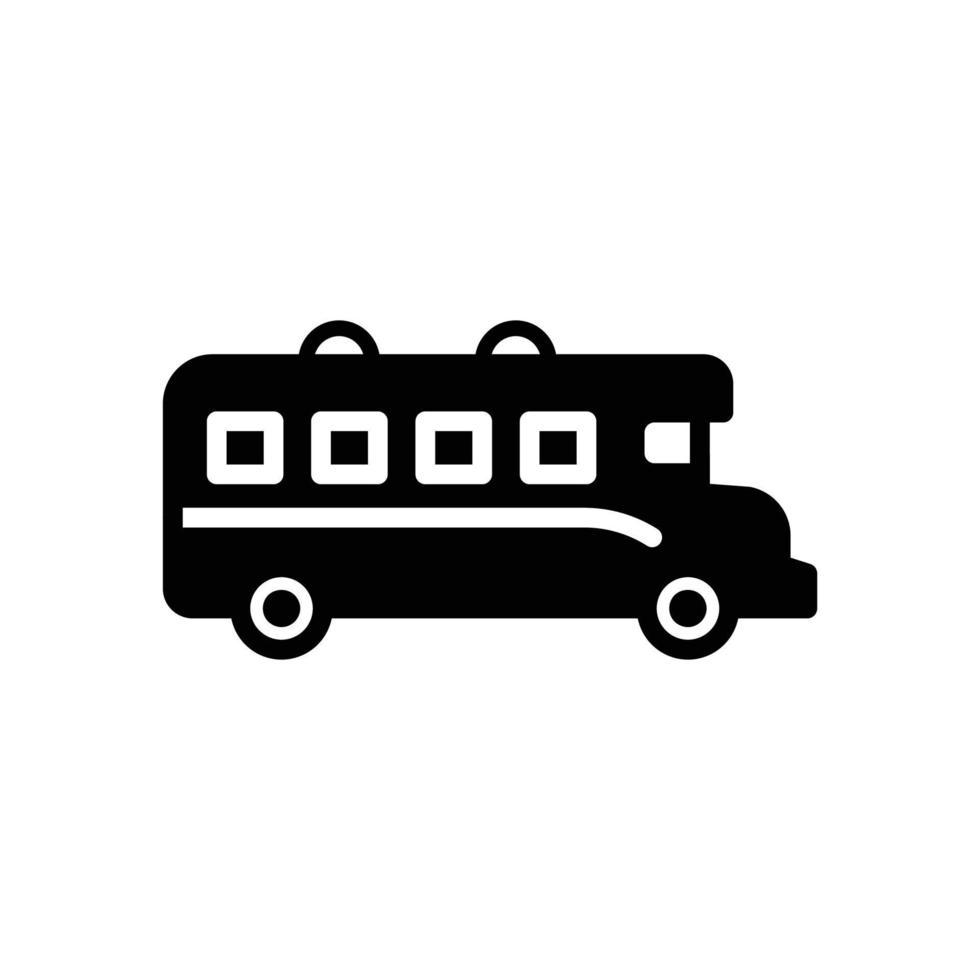 ícone de ônibus em vetor, logotipo vetor