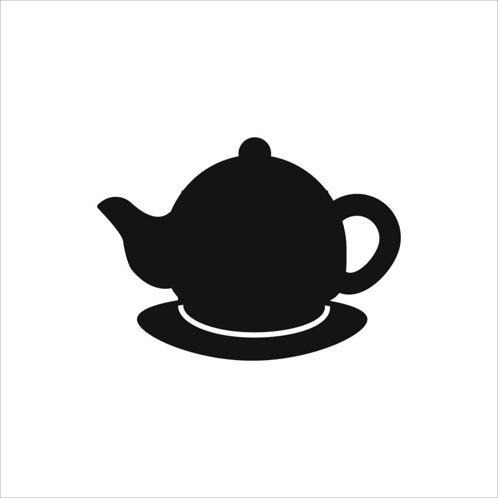ícone de bule de chá em vetor. logotipo. vetor