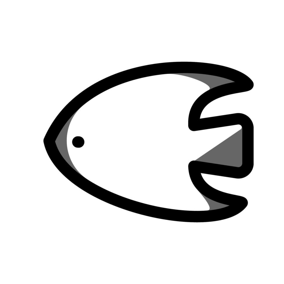 gráfico de ilustração vetorial de ícone de peixe vetor